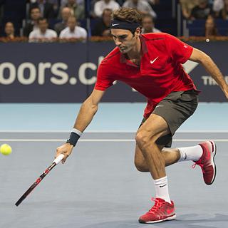 Roger Federer a offert au public de la Halle St-Jacques un véritable récital. [Georgios Kefalas]