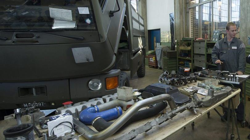 Le centre logistique militaire de Grolley. [Peter Schneider]