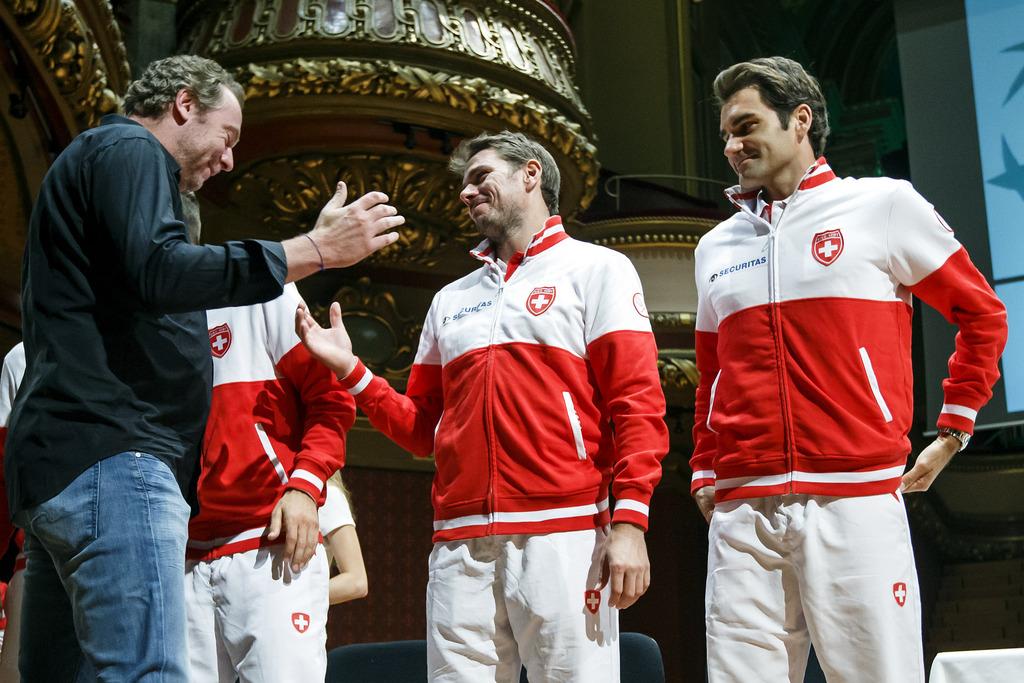 Marc Rosset, le fan no1 de l'équipe de Suisse de Coupe Davis [KEYSTONE - Salvatore Di Nolfi]