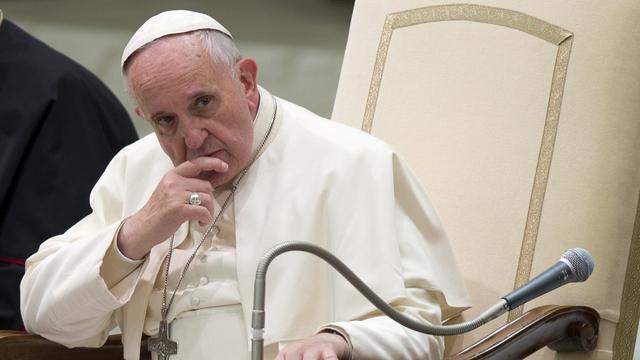 Le pape est inquiet de la situation des chrétiens au Moyen-Orient. [keystone - AP Photo/Andrew Medichini]