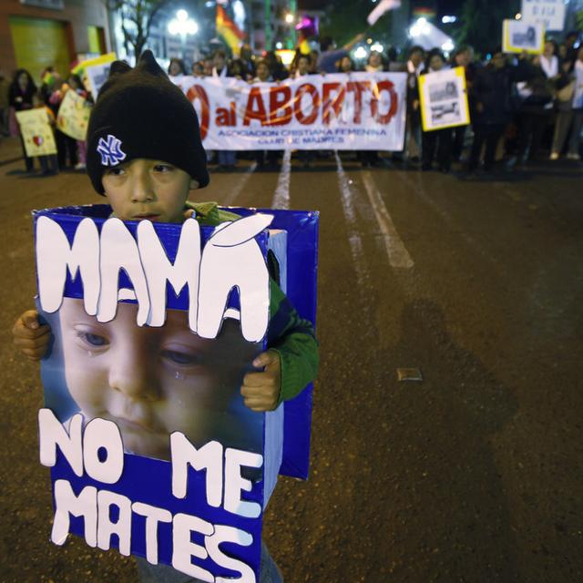 Une manifestation anti-avortement en août dernier, à La Paz. [Juan Karita - AP Photo]