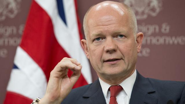 Le ministre britannique des Affaires étrangères, William Hague. [AP Photo/Jacquelyn Martin]