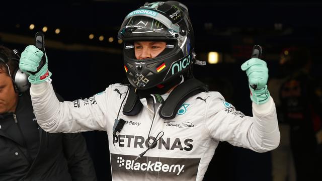 Rosberg confirme une fois de plus la domination des Mercedes au cours de cette saison. [Phil Noble]