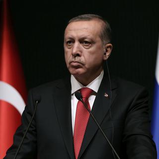 Le parti AKP de Recep Tayyip Erdogan domine la Turquie depuis 2002. [Keystone - AP Photo/Burhan Ozbilici]