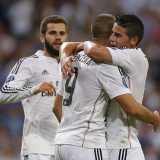 Madrid a battu le FC Bâle 5 à 1, mardi soir. [Daniel Ochoa de Olza - AP Photo]