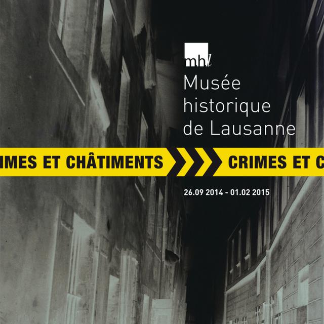 Affiche de l'exposition "Crimes et châtiments".