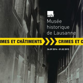 Affiche de l'exposition "Crimes et châtiments".