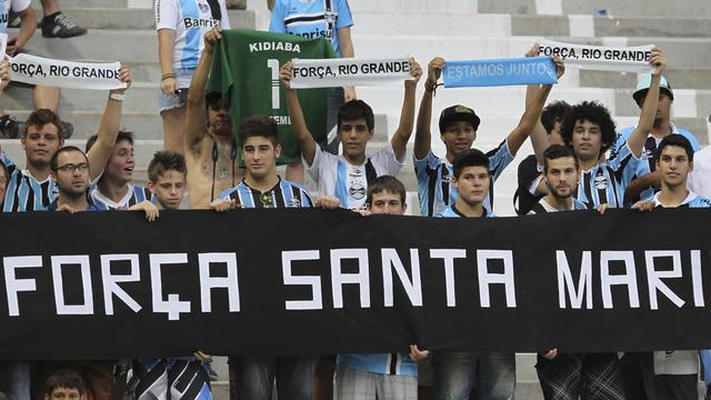 Des fans du Grêmio de Porto Alegre. [Edison Vara]