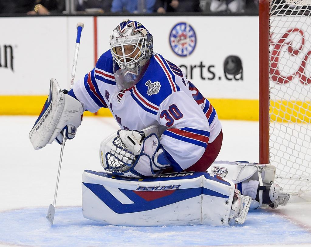 Les 39 arrêts de Henrik Lundqvist n'auront finalement pas suffi. [KEYSTONE - Mark J. Terrill]