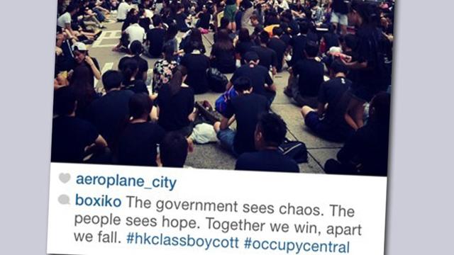 Instagram est bloqué depuis dimanche, en Chine. [Instagram #OccupyCentral]