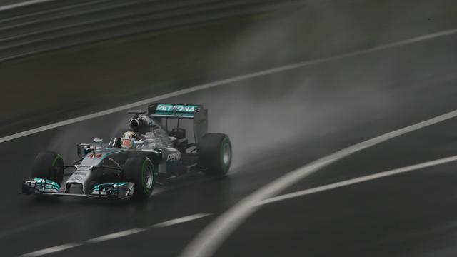 Lors des qualifications, Hamilton a réalisé un sans-faute au volant de sa Mercedes. [Eugene Hoshiko]