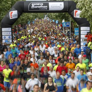 Le Marathon de Genève a été repris en 2009 par OC Sport; les bénévoles qui l'avaient lancé quelques années auparavant s'étaient essoufflés. [Salvatore Di Nolfi]