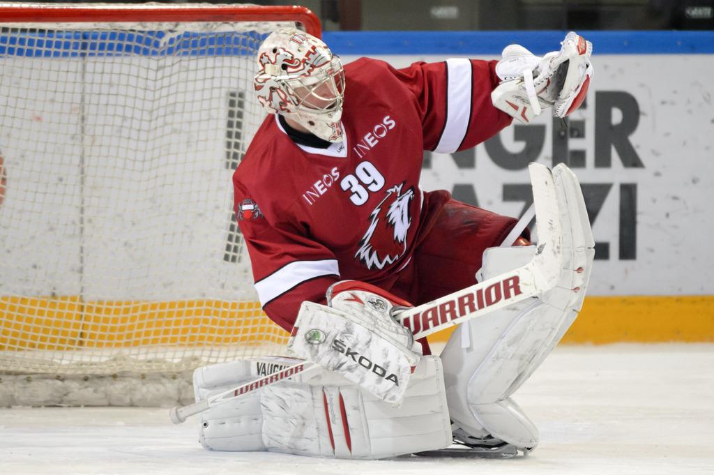 Cristobal Huet rêve de playoff avec le LHC. [Laurent Gilliéron]