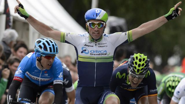 Albasini a fait la différence à 500m de l'arrivée. [Laurent Gillieron]