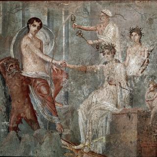 "L'arrivée de Io, en Egypte". Fresque provenant de Pompeï, 1er siècle après J.C [Leemage / AFP - Luisa Ricciarini]