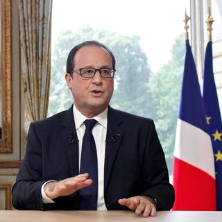 François Hollande, lors du traditionnel discours du 14 juillet. [Pool/AFP - Thibault Camus]