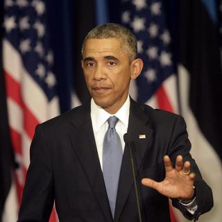 Barack Obama a participé à Tallinn, en Estonie, à la conférence sur la situation en l'Ukraine. [EPA/Valda Kalnina]