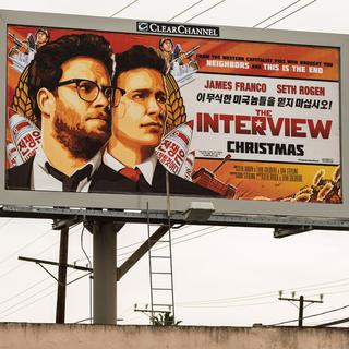 L'affiche de "L'interview qui tue". [AFP - Christopher Polk]