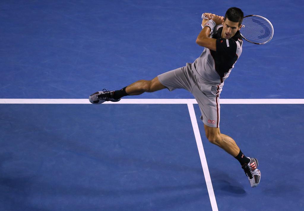 "Djoko" n'avait plus perdu en quart d'un Majeur depuis Roland-Garros 2010. [KEYSTONE - Eugene Hoshiko]