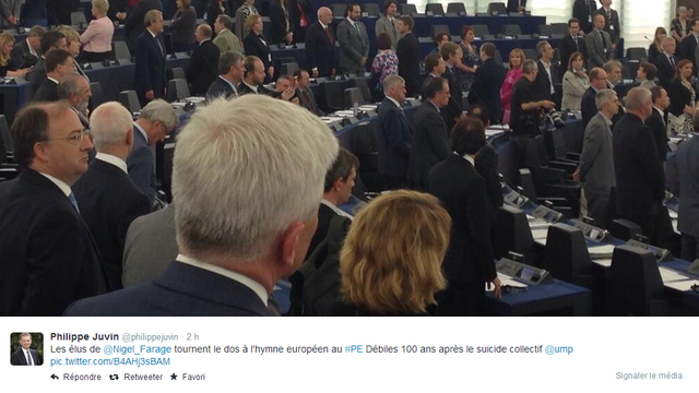 Le député européen Philippe Juvin a publié cette photo sur Twitter. [DR]