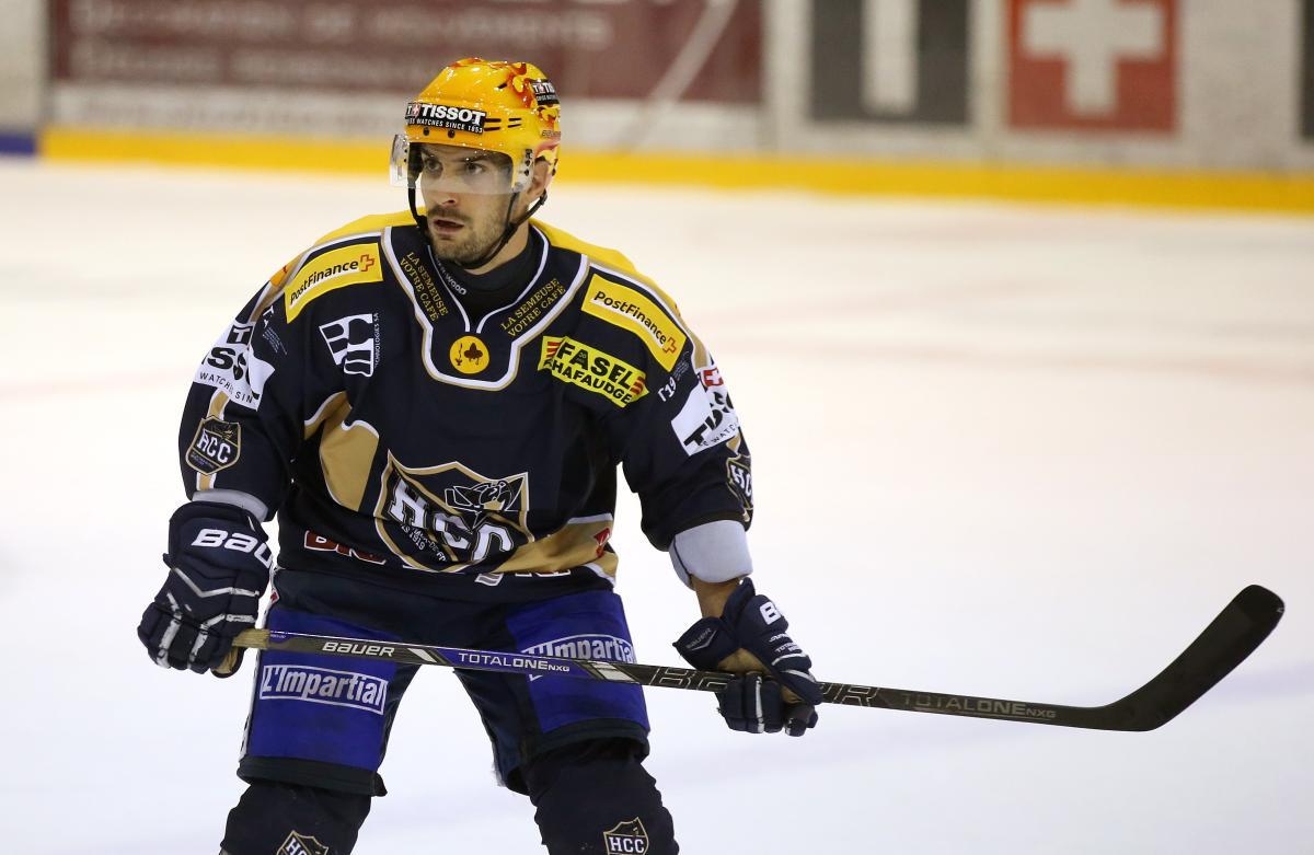 Michael Neininger, top-scorer de la Chaux-de-Fonds, défiera la défense lausannoise. [EQ Images - 50 / Pascal Muller]