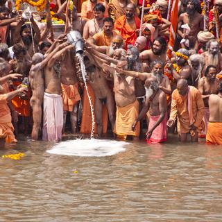 Le pèlerinage du Kumbh Mela en Inde.
