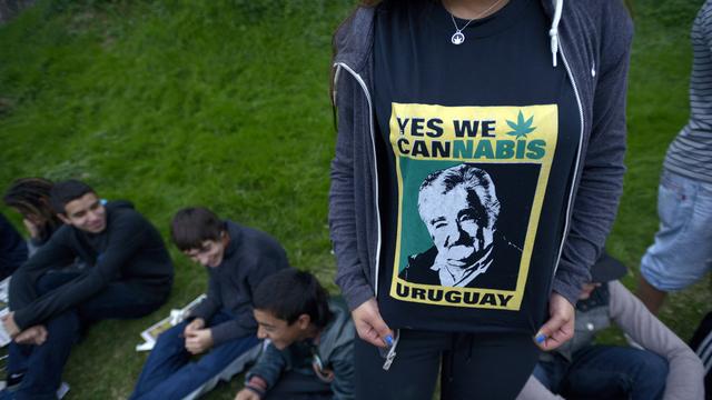 L'Uruguay a instauré en mai dernier une loi novatrice qui autorise les consommateurs à acheter de chanvre dans des pharmacies et des clubs homologués par l'Etat. [AP/Keystone - Matilde Campondonico]