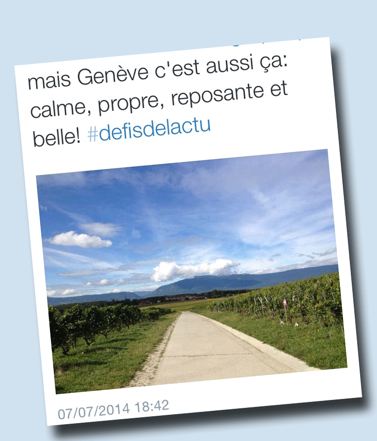 Photo tweetee par une amoureuse de Genève (@Sarabandelier). [Twitter]