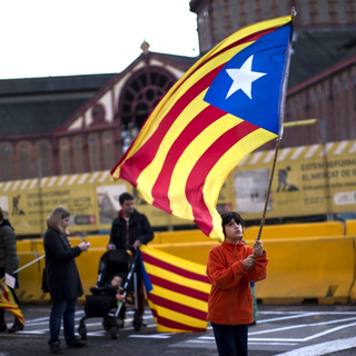 Le drapeau catalan. [AP/Keystone - Emilio Morenatti]