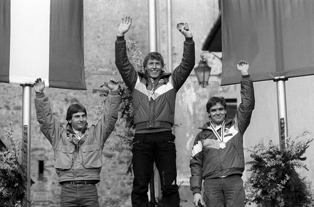 Zurbriggen avait décroché 2 titres mondiaux à Bormio en 1985. [KEYSTONE - STR]