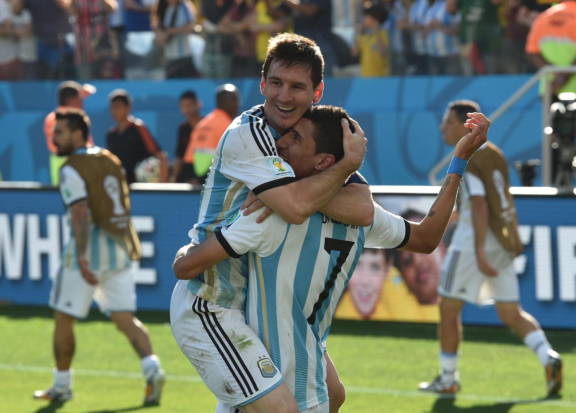 Messi et Di Maria a fait basculé la rencontre en prolongation [AFP - NELSON ALMEIDA]
