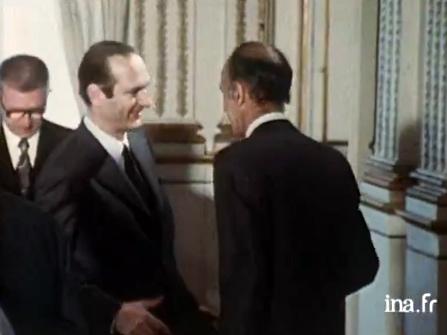 Jacques Chirac et Valéry Giscard d'Estaing. [INA]