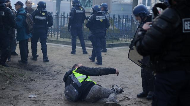 Une dizaine de manifestants ont été interpellés suite aux violences au centre de Nantes. [Jean-Sébastien Evrard]