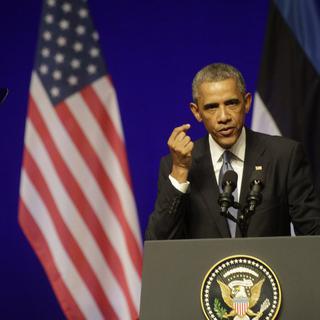 Barack Obama est très attendu au sommet de l'Otan. [EPA/Valda Kalnina]