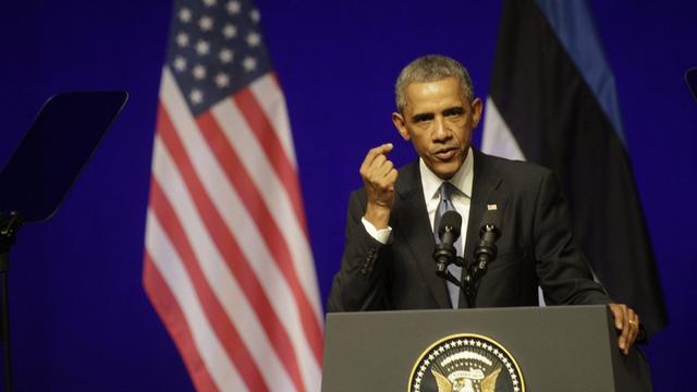 Barack Obama est très attendu au sommet de l'Otan. [EPA/Valda Kalnina]