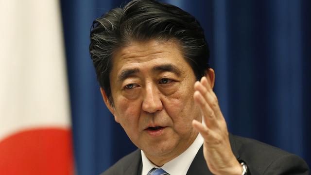 Le Premier ministre japonais Shinzo Abe. [Keystone - Shizuo Kambayashi]