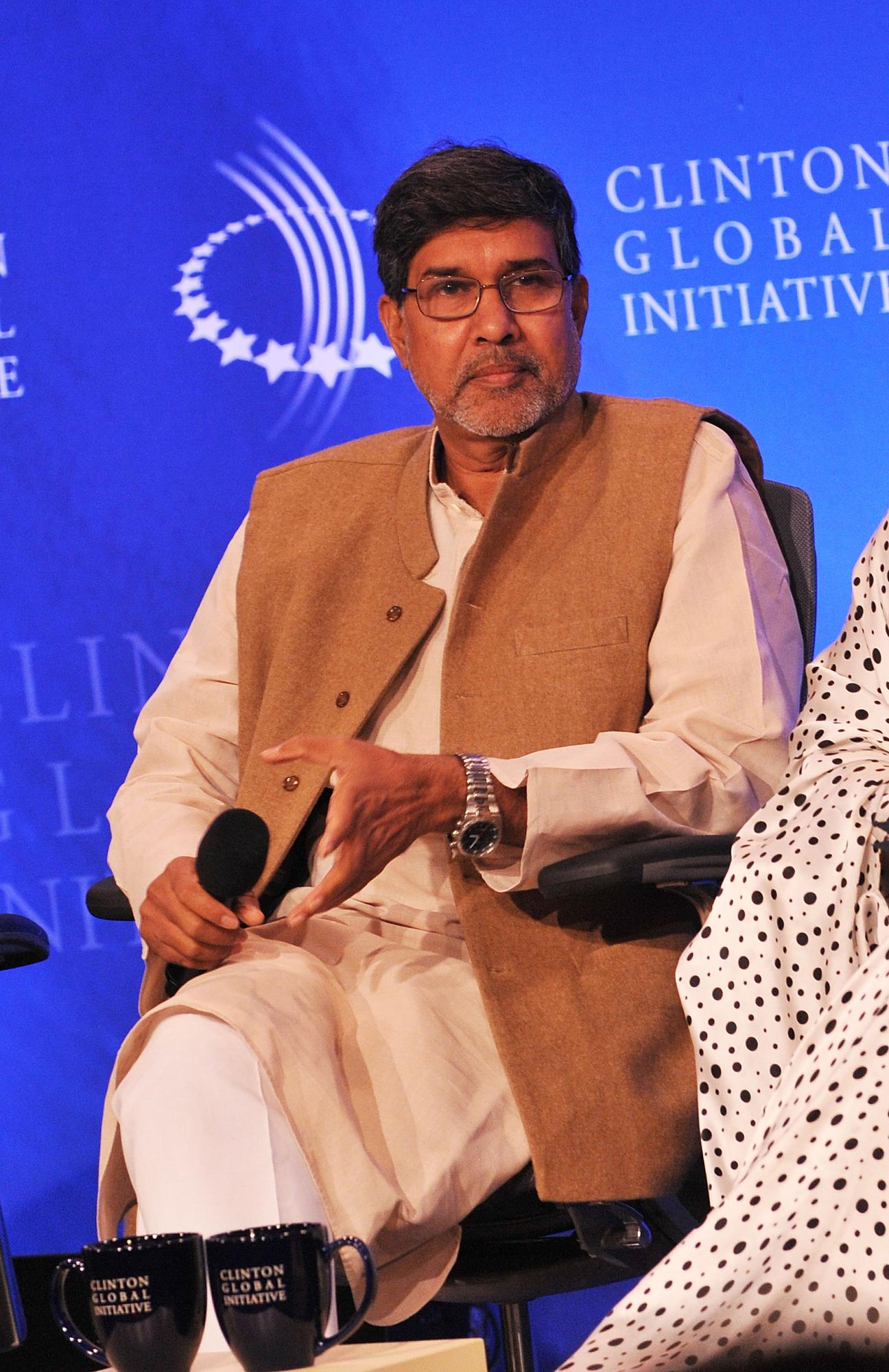 Kailash Satyarthi sur une photo prise en 2009. [Bobby Bank/Getty Images - Bobby Bank]