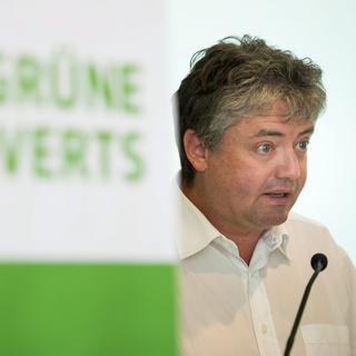 Jean-Pascal Fournier, président des Verts valaisans. [Keystone - Jean-Christophe Bott]