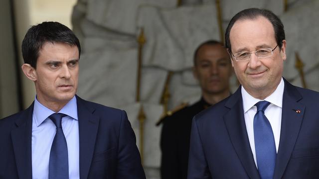 Seuls 18% des Français approuvent l'action du président François Hollande, tandis que son Premier ministre Manuel Valls bénéficie de 52% d'opinions favorables. [Lionel Bonaventure]