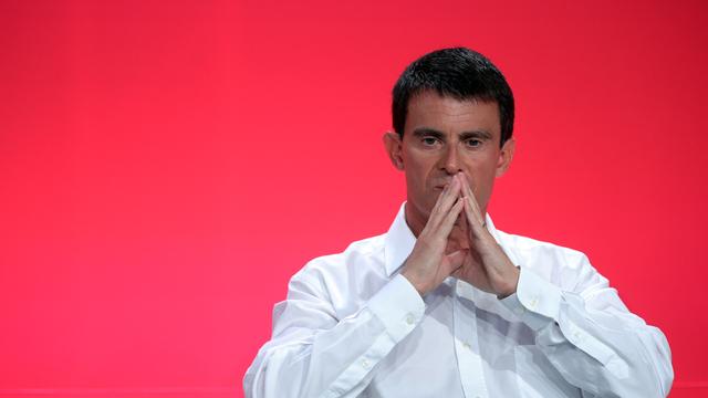 Le Premier ministre français Manuel Valls, à la Rochelle. [Jean-Pierre Muller]
