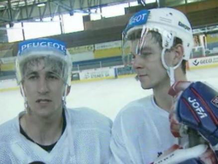 Patrick et Stéphane Lebeau, deux frères arrivés au HC La Chaux-de-Fonds en 1997. [RTS]