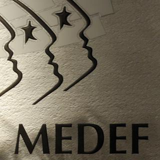 le logo du Medef, principale organisation patronale française [Eric Piermont]