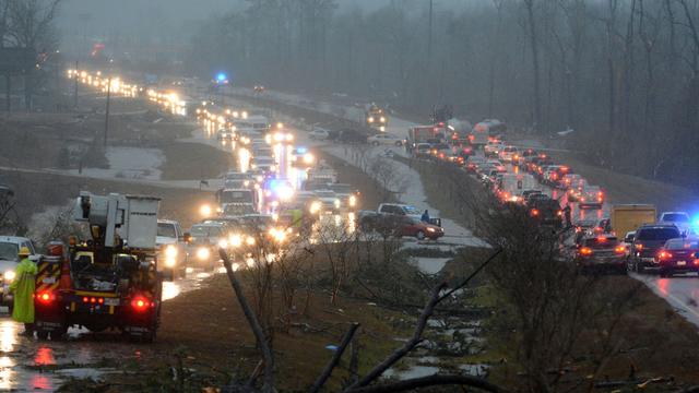 Tornade Mississippi [AP Photo/The Hattiesburg American, Eli Baylis]