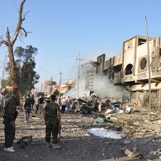 Certains quartiers de Kirkouk ont été durement touchés par les combats. [Stringer/Anadolu Agency]