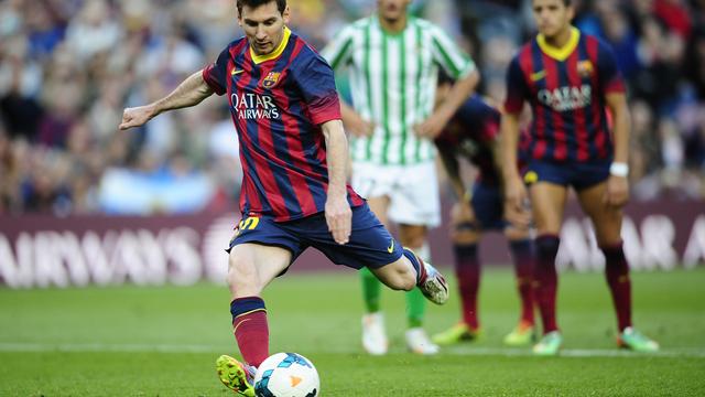 Lionel Messi au tir au but. [AP/Keystone - Manu Fernandez]