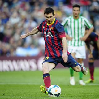 Lionel Messi au tir au but. [AP/Keystone - Manu Fernandez]