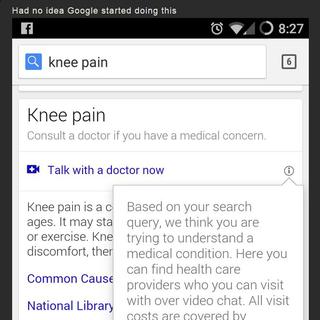 Consultation médicale Google