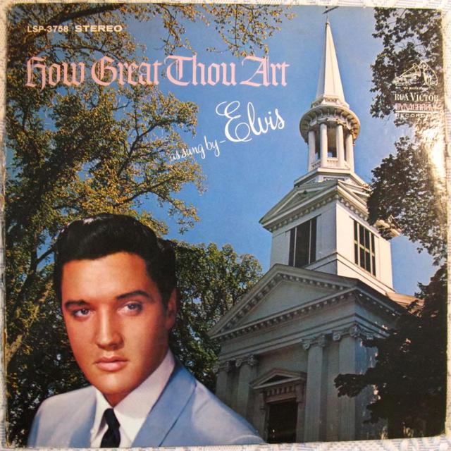 La pochette de l'album "How Great Thou Art" d'Elvis Presley. [Bmg/Elvis]