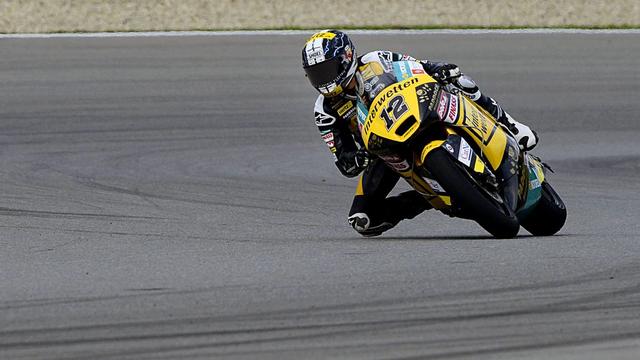 En regain de forme, Thomas Lüthi a démontré qu'il faudra compter sur lui à Brno. [Filip Singer]