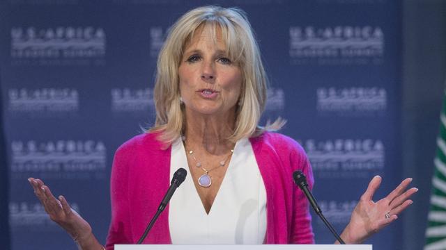 Jill Biden, épouse du vice-président américain. [EPA/Michael Reynolds]